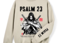 Psalm 23 Faith Guiding Cross T-Shirt for Believers
